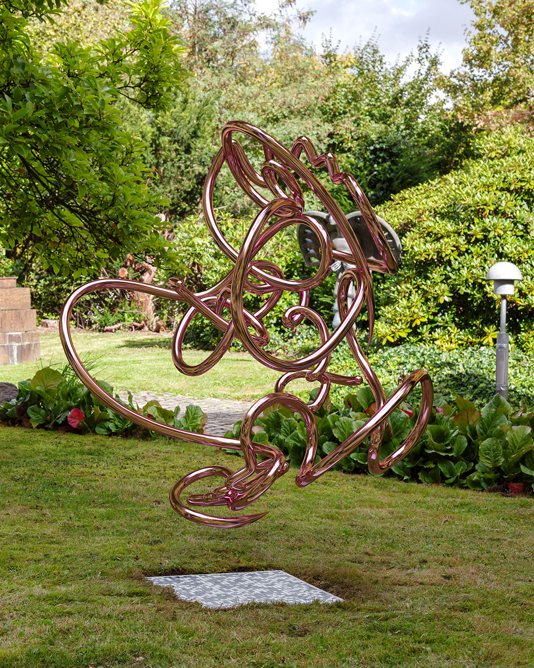 Bodypaint AR 02, Virtual Sculpture, Interactive & Generative Augmented Reality Experience with Sound, Marble Marker, 70 x 70 cm, Kunstmuseum Solingen, 2025